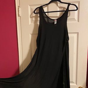 Free people black beach cover up set.